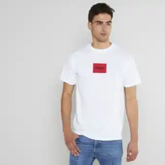 Zando Utopia chest block logo t-shirt white - red/black offer