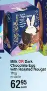 Dis-Chem Sally williams milk or dark chocolate egg with roasted nougat-110g each offer