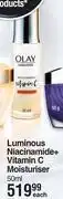 Dis-Chem Olay luminous niacinamide+ vitamin c moisturiser-50ml each offer