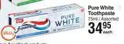 Dis-Chem Aquafresh pure white toothpaste assorted-75ml each offer