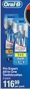 Dis-Chem Oral-b pro expert all in one toothbrushes 2 pack-per pack offer