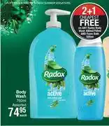 Dis-Chem Radox body wash assorted-750ml each offer