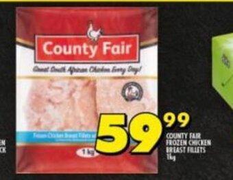 Shoprite County Fair Frozen Chicken Breast Fillets 1kg offer