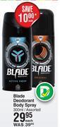 Dis-Chem Blade deodorant body spray assorted-300ml each offer