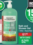 Dis-Chem Nature's nourishment bath & shower gel assorted-1l offer