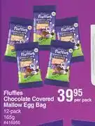 Dis-Chem Cadbury fluffies chocolate covered mallow egg bag 12 pack-165g per pack offer