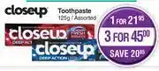 Close up toothpaste assorted-125g