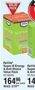 Revite super b energy & anti stress value pack-60 tablets per pack
