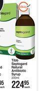 Dis-Chem Tibb septogard natural antibiotic syrup-200ml each offer