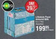 Dis-Chem Lifestyle food almond milk assorted-6 x 1l per pack offer