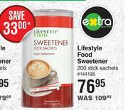 Dis-Chem Lifestyle food sweetener 200 stick sachets offer