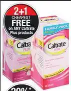 Dis-Chem Caltrate plus chewables 30 chewables assorted-each offer