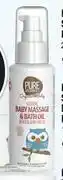 Dis-Chem Pure beginnings soothing baby massage & bath oil assorted-100ml each offer