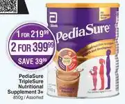 Pedia sure triplesure nutritional supplement 3+ assorted-for 1 x 850g