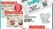 Dis-Chem Huggies 2 pack extra care nappies-per 2 pack offer