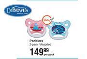 Dr brown's pacifiers assorted-2 pack per pack