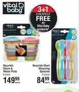 Dis-Chem Vital baby nourish store & wean pots-6 pack each offer