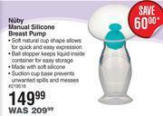 Nuby manual silicone breast pump