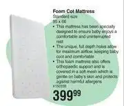Dis-Chem Baby things foam cot mattress standard size 95 x 66 offer