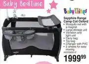Dis-Chem Baby things sapphire range camp cot oxford offer