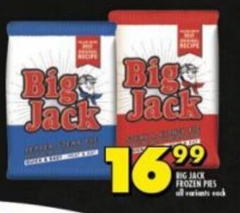Shoprite Big Jack Frozen Pies offer