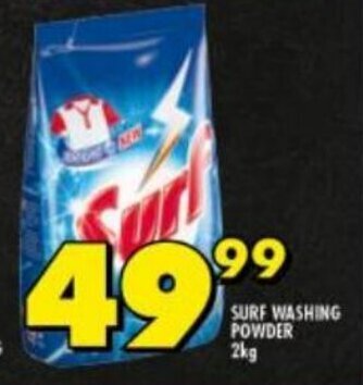 Shoprite Surf Washing Powder 2kg offer