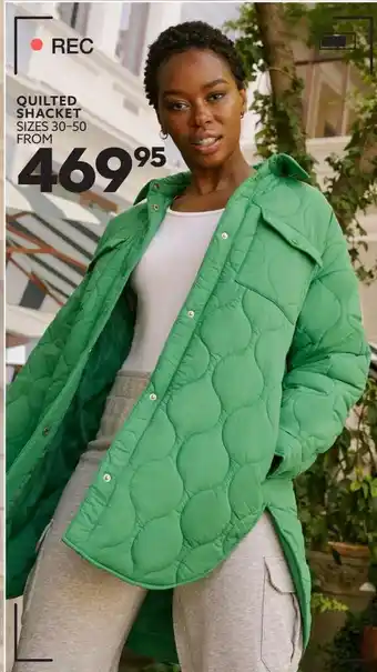 Quilted shacket