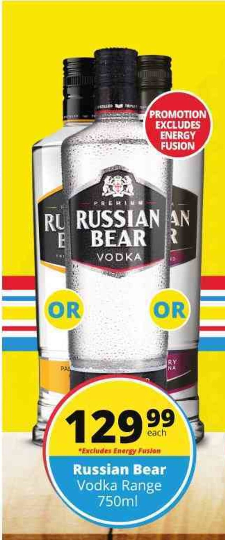 Russian Bear Vodka Range 750ml Offer At Liquor City 8852