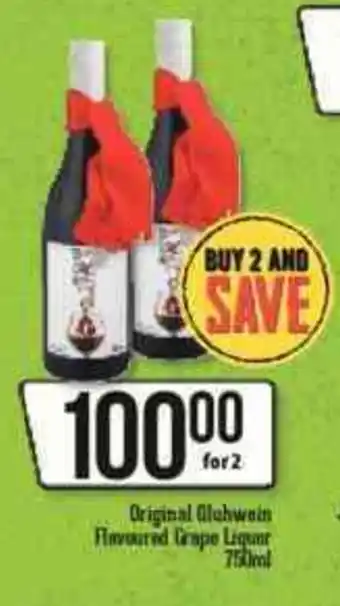 Spar Tops Original Gluhwein Flavoured Grape Liquor 750ml offer