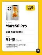 MTN Huawei mate 50 pro-on 4gb & 50 min offer