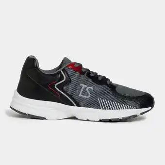 Totalsports Junior grade school ts dominator charcoal red trainer shoes offer