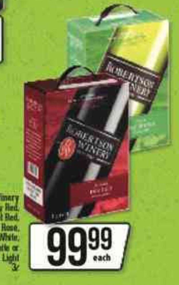Robertson Winery Smooth Dry Red, Natural Sweet Red, Sweet Rose
