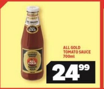 Usave All Gold Tomato Sauce 700ml offer