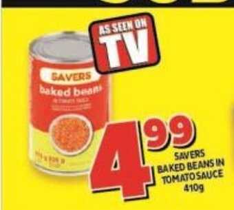 Usave Savers Baked Beans in Tomato Sauce 410g offer