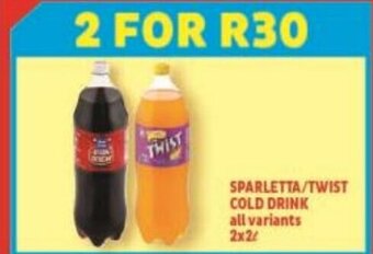 Usave Sparletta / Twist Cold Drink All Variants 2x2L offer