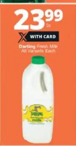 Darling Fresh Milk All Variants each 2L