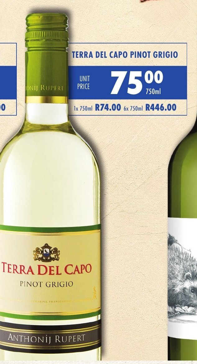 Terra Del Capo Pinot Grigio offer at Ultra Liquors