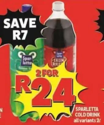 Usave Sparletta Cold Drink 2L offer