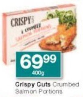 Checkers Crispy Cuts Crumbed Salmon Portions offer
