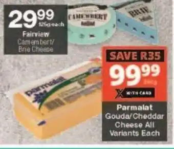 Checkers Parmalat Gouda/Cheddar Cheese all variants each offer