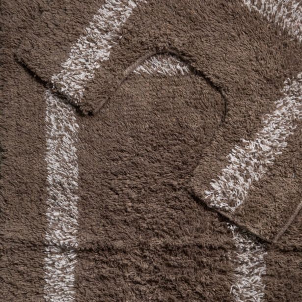 Border cotton bathroom mat set beige offer at Whitehouse