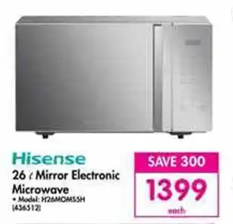 Makro Hisense 26 ℓ Mirror Electronic Microwave offer