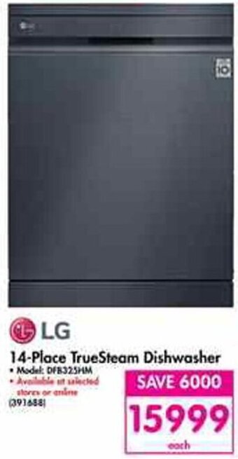 Makro LG 14-Place TrueSteam Dishwasher offer