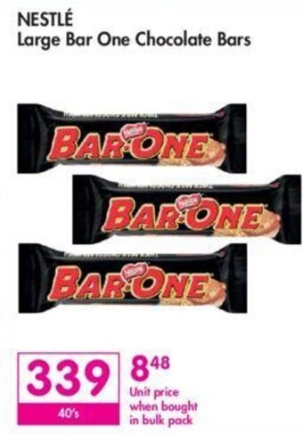 Makro Nestle Large Bar One Chocolate Bars offer
