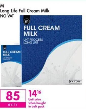 Makro M Long Life Full Cream Milk offer
