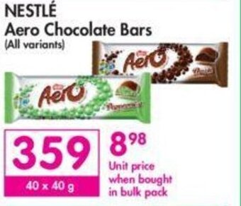 Nestle Aero Chocolate Bars