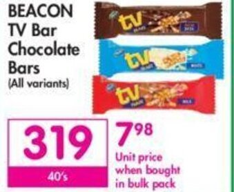 Makro Beacon TV Bar Chocolate Bars offer