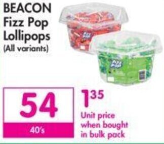 Makro Beacon Fizz Pop Lollipops offer