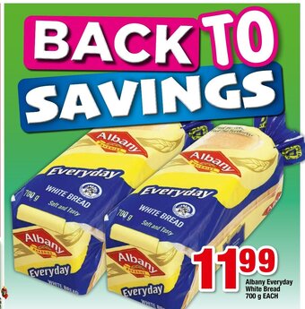 OK Foods Albany Everyday White Bread 700g each offer