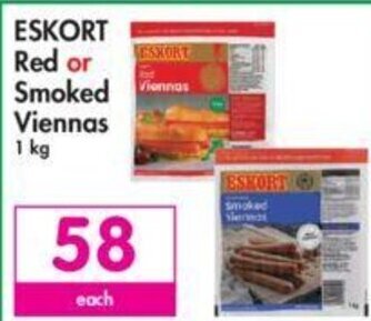 Makro Eskort Red or Smoked Viennas 1kg offer